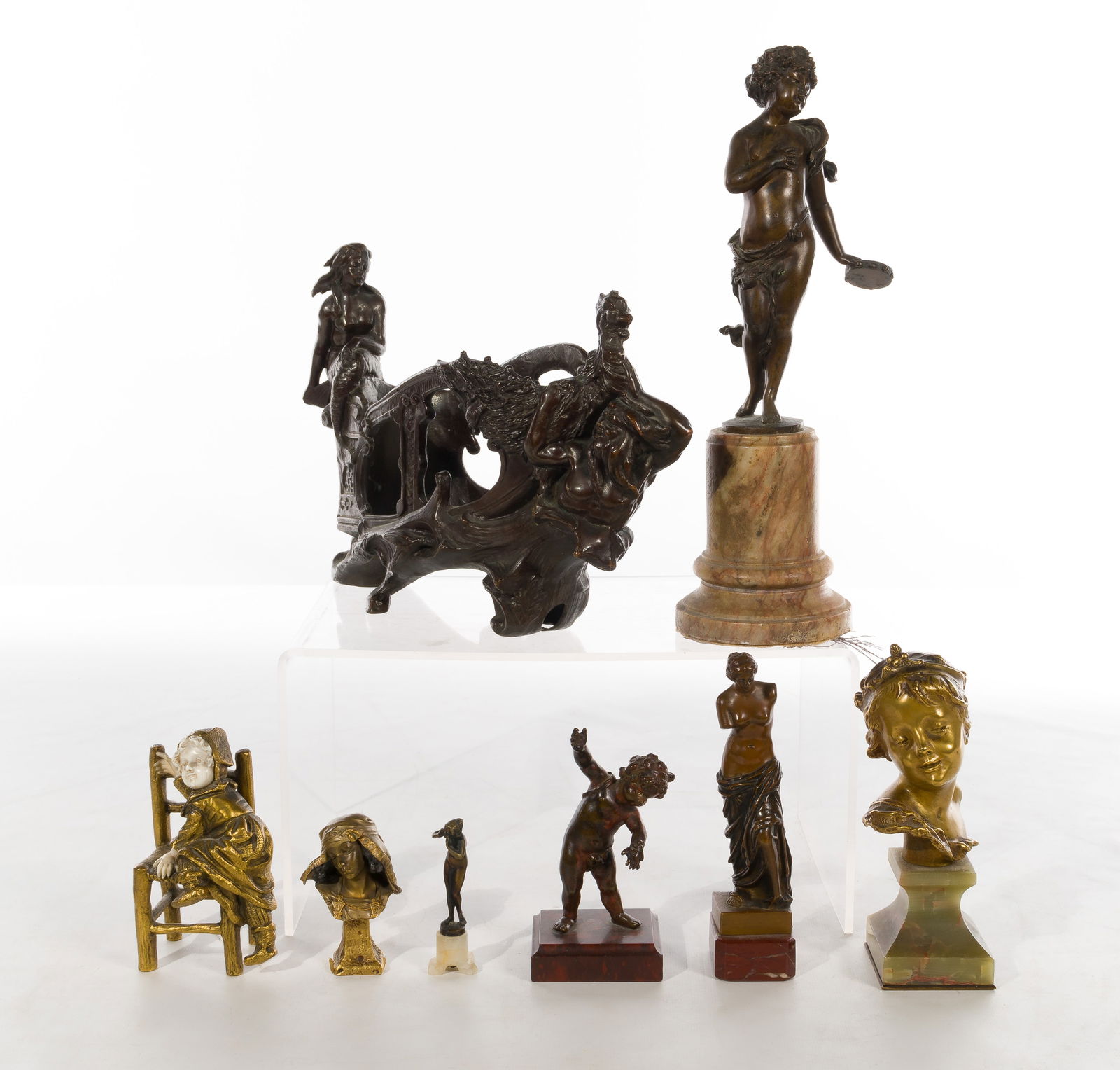 Bronze and Cast Metal Sculpture Assortment (1 of 1)