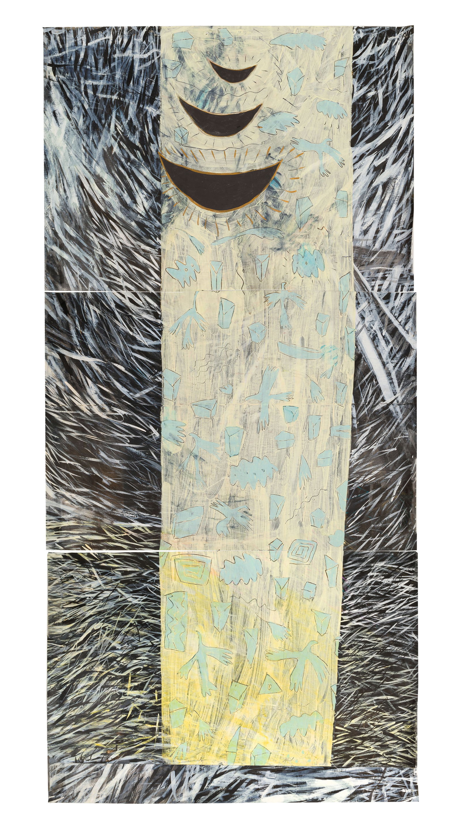 Joanna Imielska (Polish, b.1962) Acrylic on Paper (1 of 2)