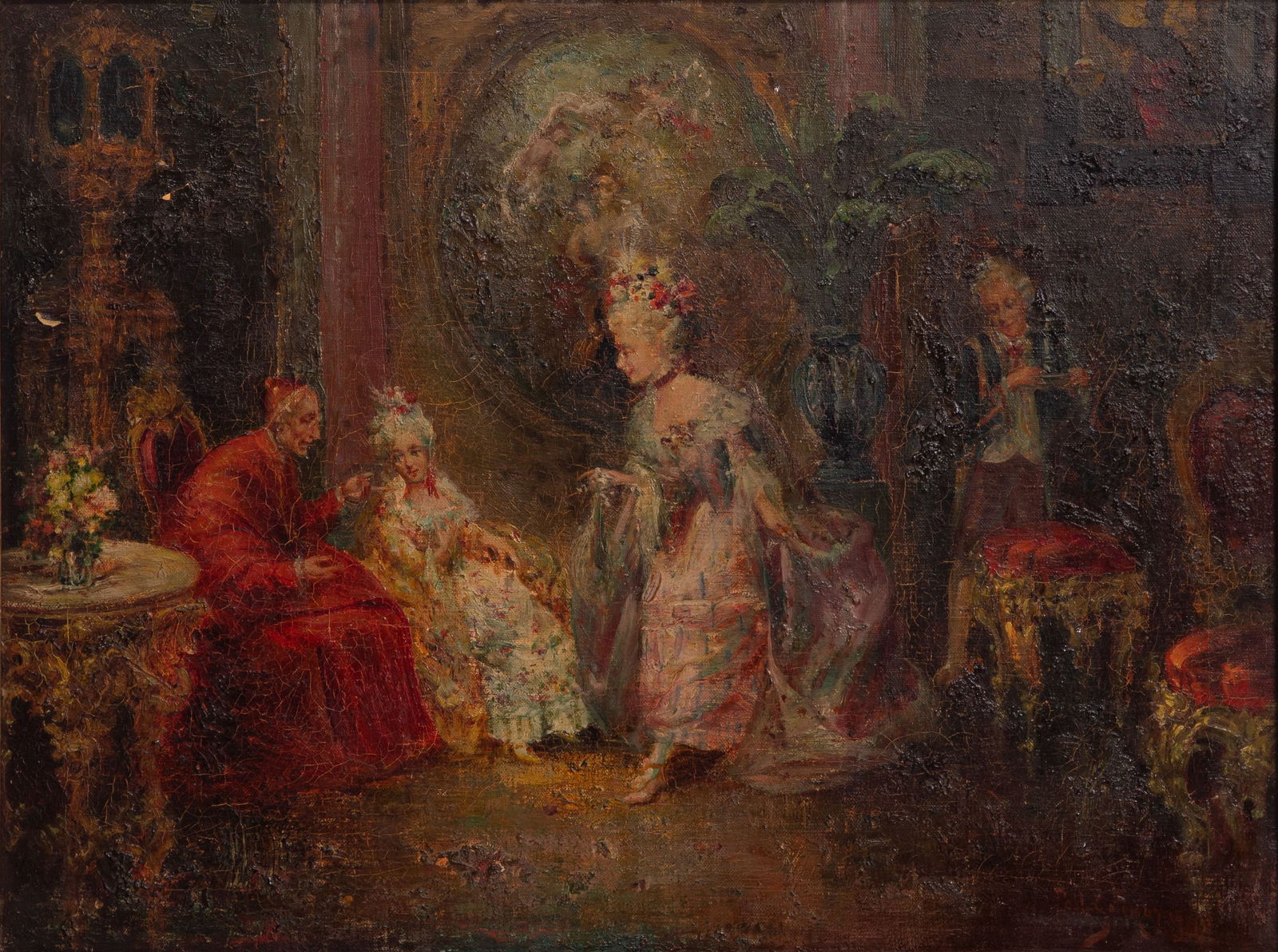 Pablo Salinas (Spanish / Italian, 1871-1947) Oil on Canvas (1 of 9)