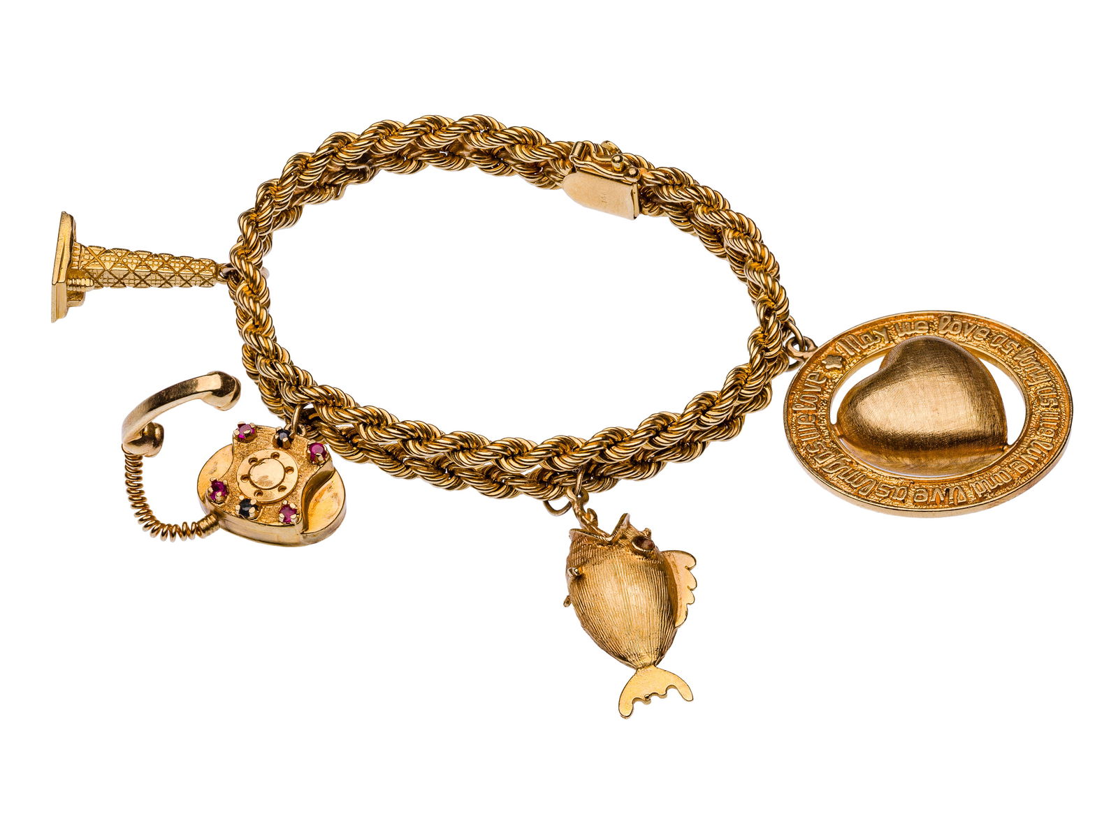 14k Yellow Gold Charm Bracelet (1 of 2)