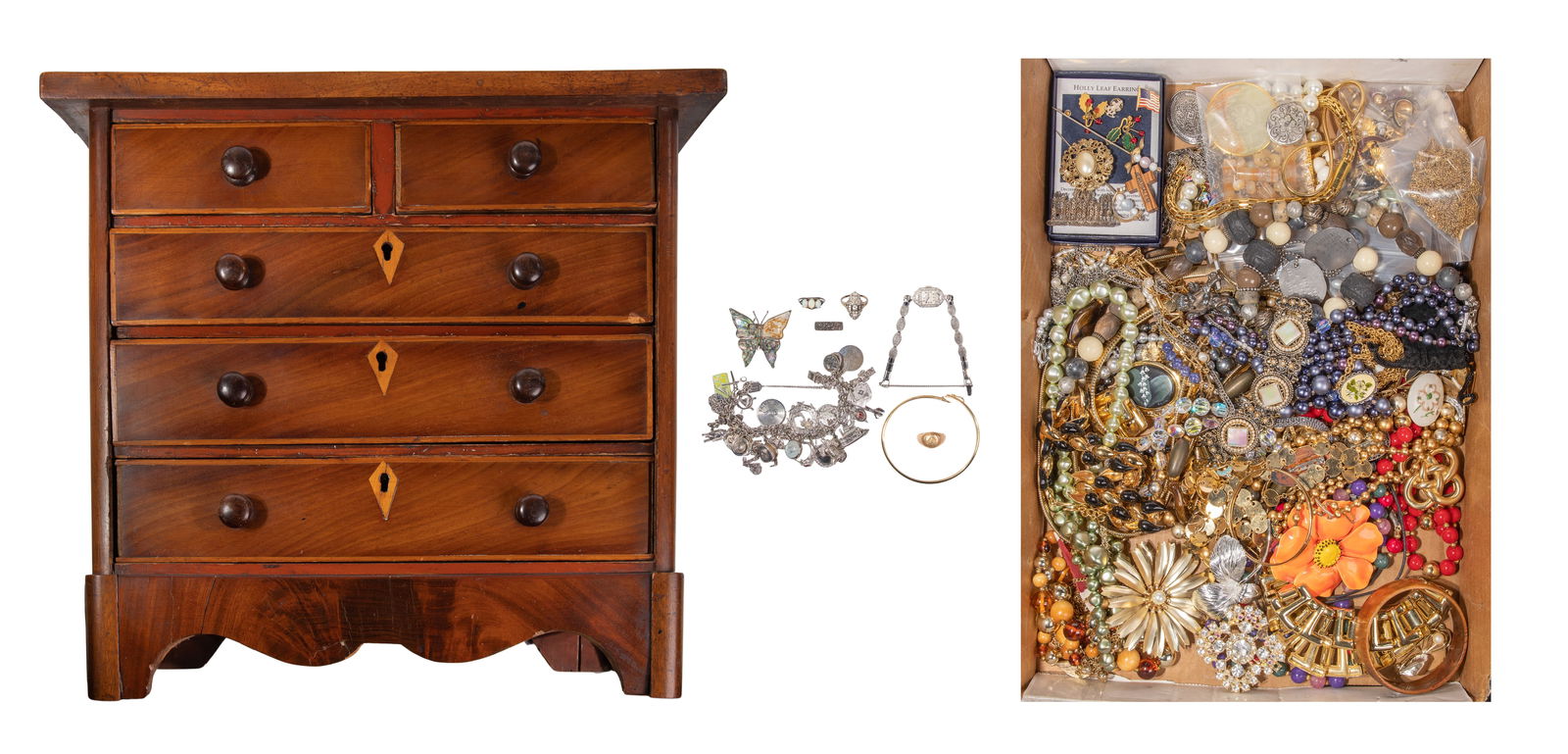 Platinum, Gold, Silver and Costume Jewelry Assortment (1 of 6)