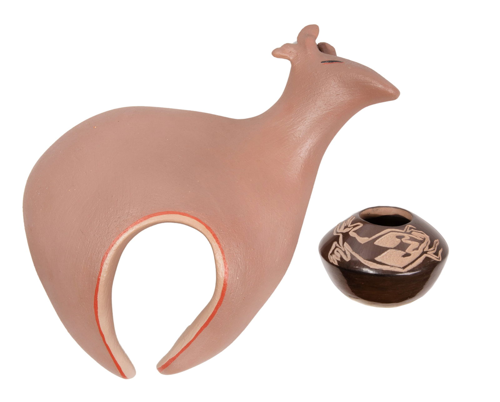 Nora Naranjo Morse (American / Santa Clara Pueblo, b.1953) Wall Hanging and Bowl (1 of 3)