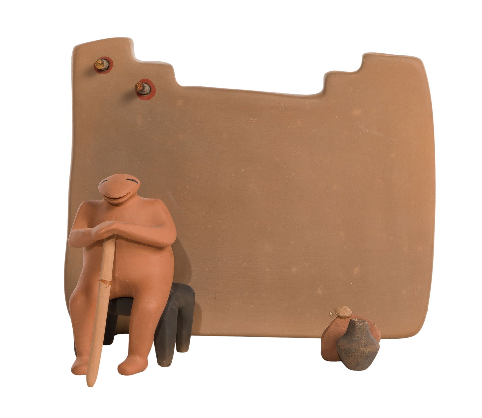 Nora Naranjo Morse (American / Santa Clara Pueblo, b.1953) Pottery Sculpture (1 of 2)