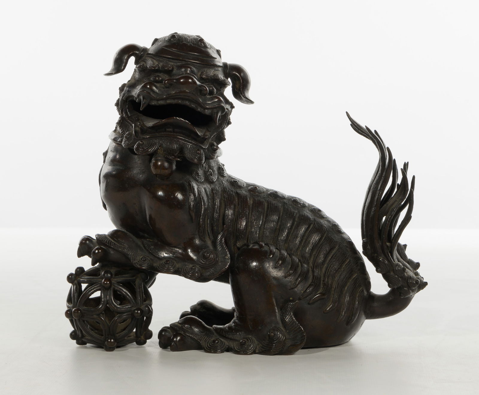 Chinese Buddhist Guardian Lion Incense Burner (1 of 6)