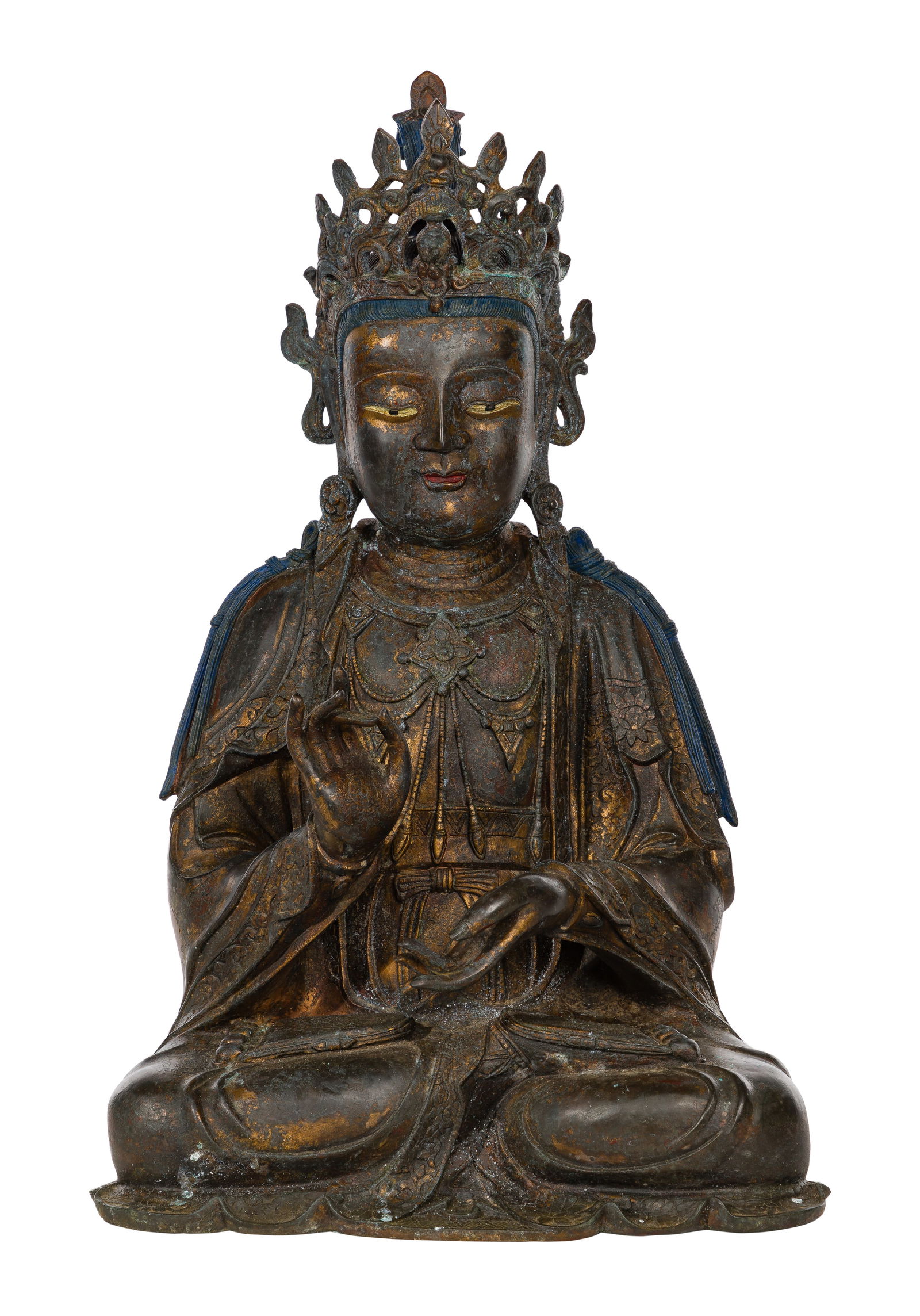 Chinese Parcel Gilt Bronze Bodhisattva (1 of 13)
