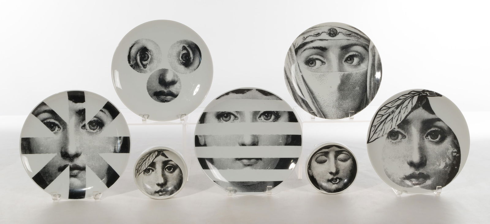 Piero Fornasetti Porcelain Plate and Bowl Assortment (1 of 2)