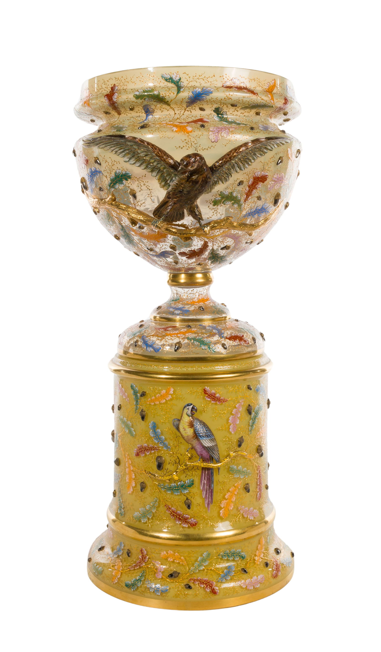 Moser Glass Jardiniere and Stand (1 of 3)