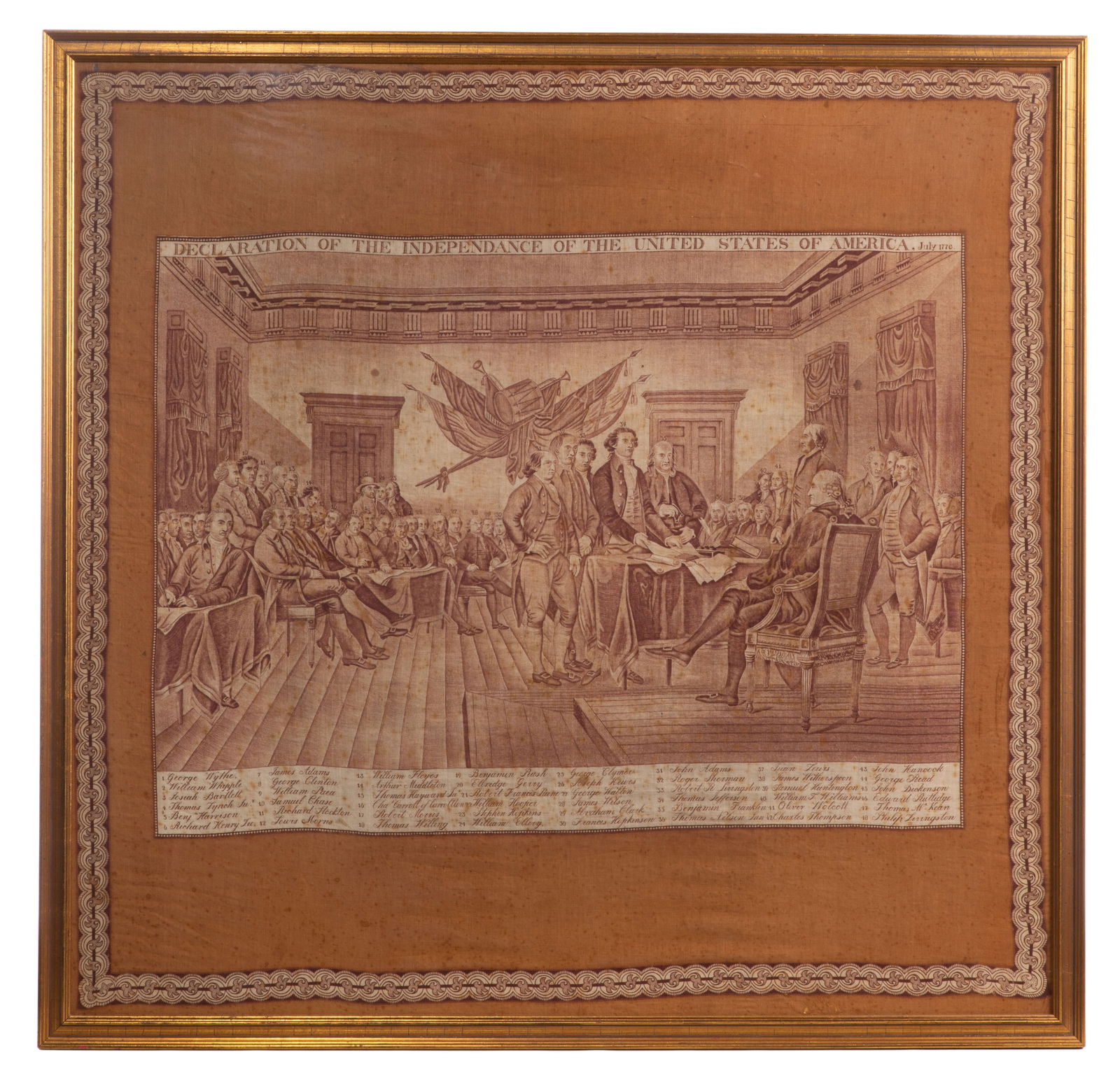 After John Trumbull (American, 1756-1843) Printed Kerchief (1 of 6)