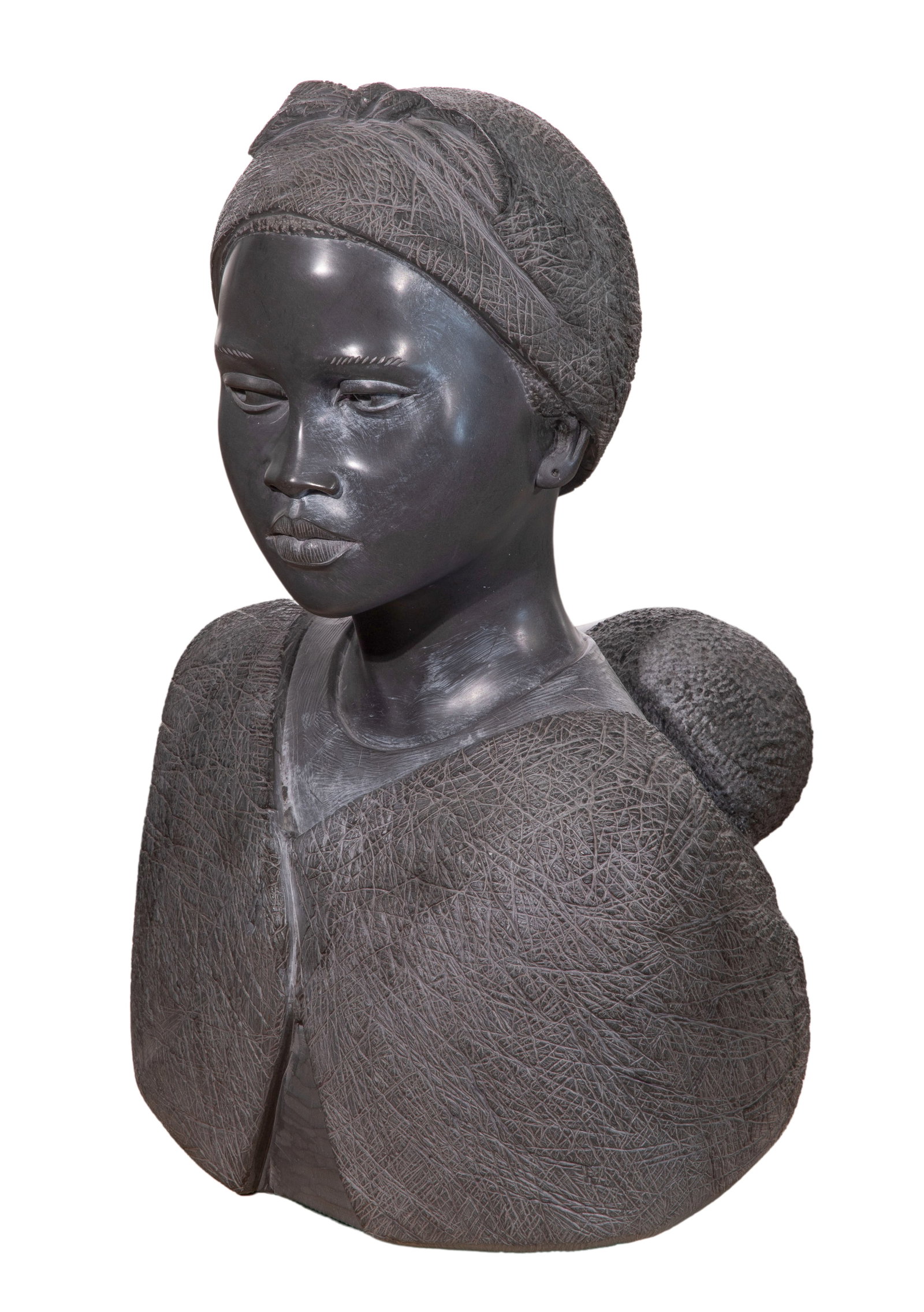 Casper Darere (South African, 1952-2001) Woman and Child Stone Sculpture (1 of 3)