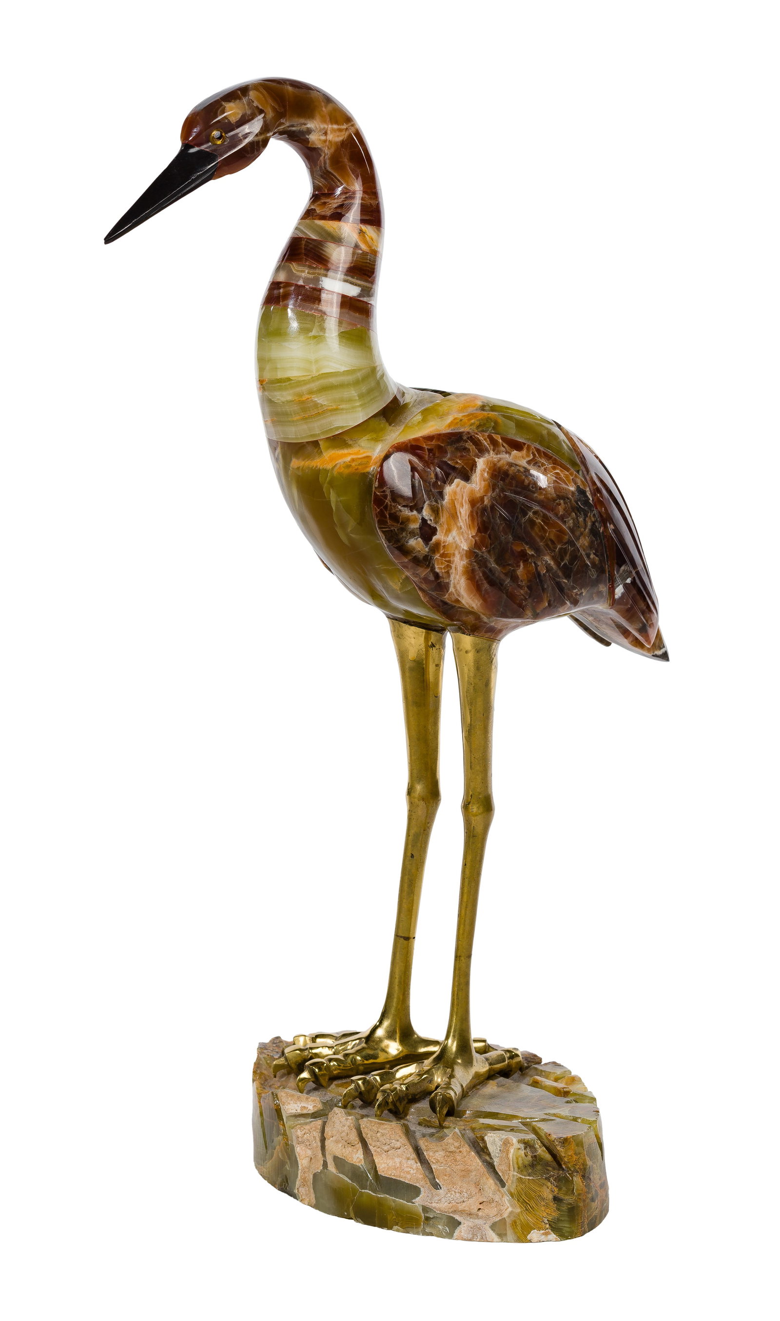 Carved Stone Bird Sculpture (1 of 3)