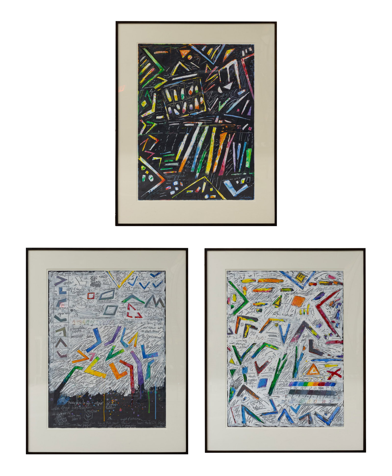 Elfi Schuselka (American, b.1948) Acrylic on Paper Assortment (1 of 5)