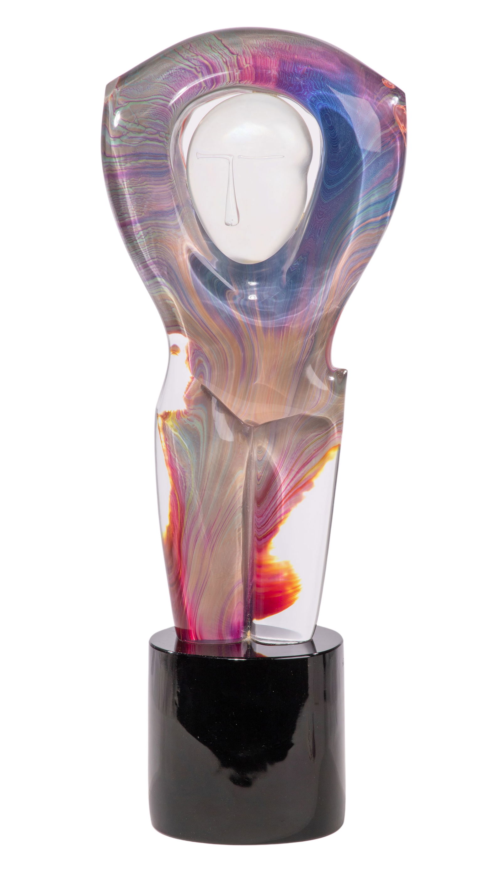 Dino Rosin (Italian, b.1948) "Relax" Murano Art Glass Sculpture (1 of 6)