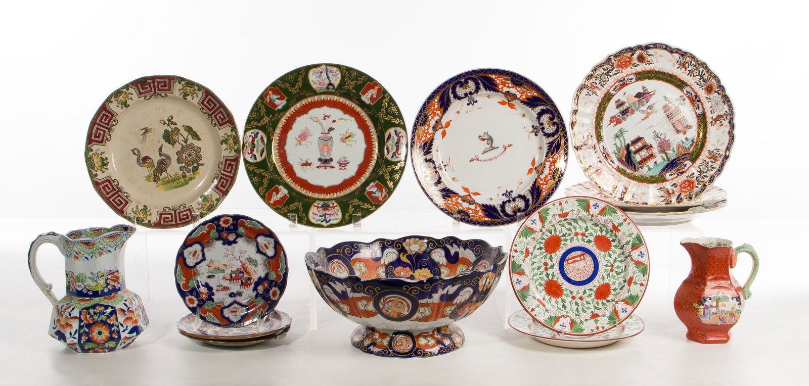 English Imari Style Pottery Assortment (1 of 3)