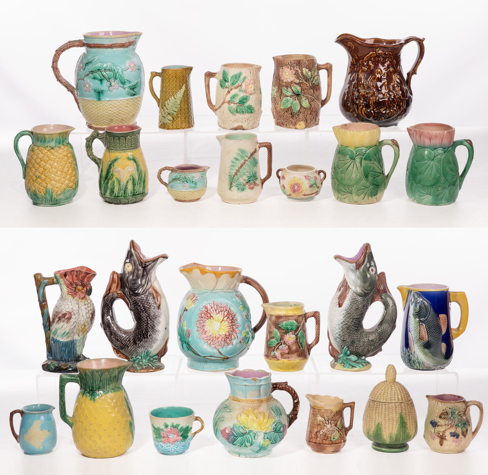 Majolica Pottery Assortment (1 of 8)