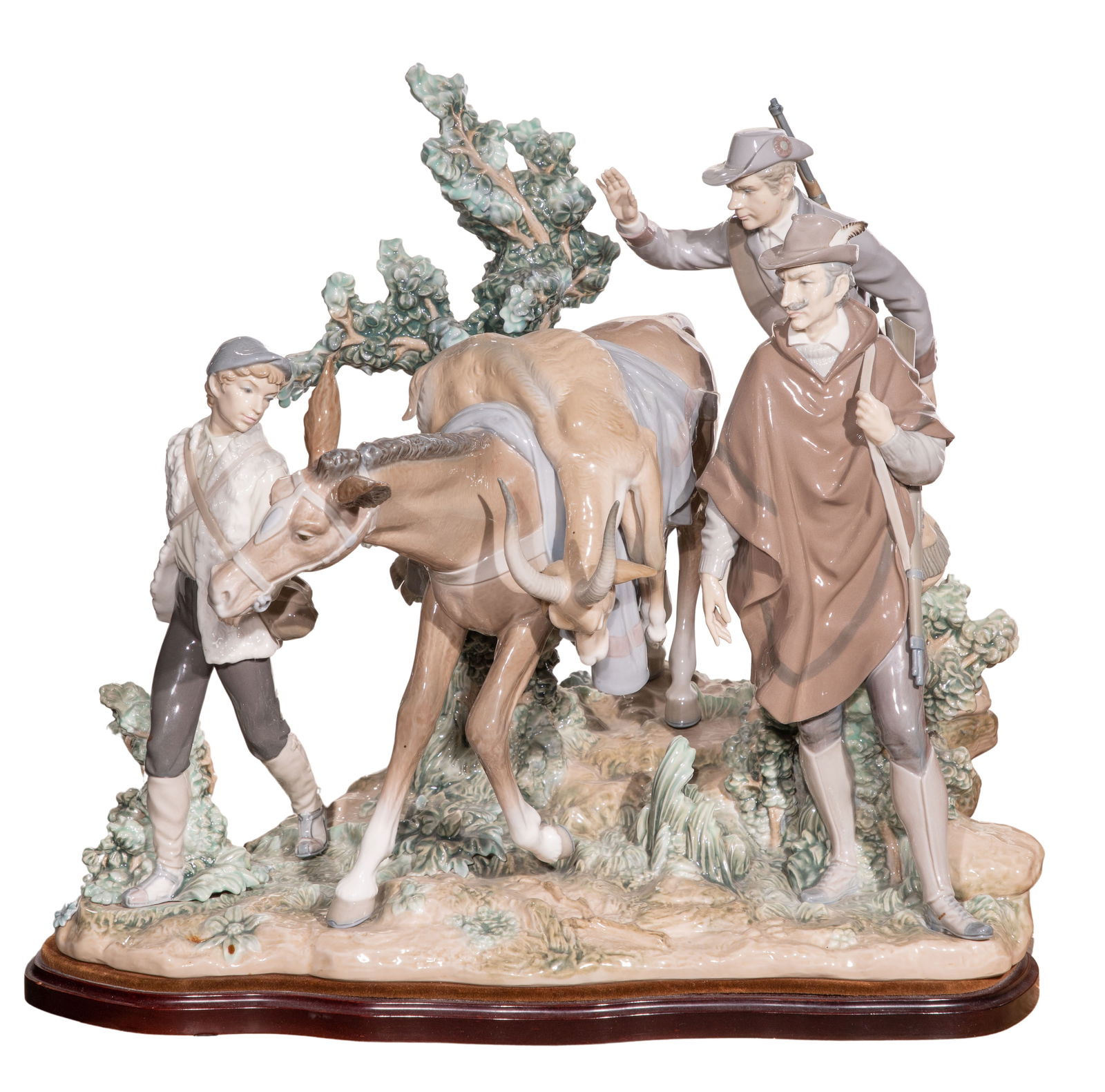 Lladro #5098 'Successful Hunt' Porcelain Figurine (1 of 3)