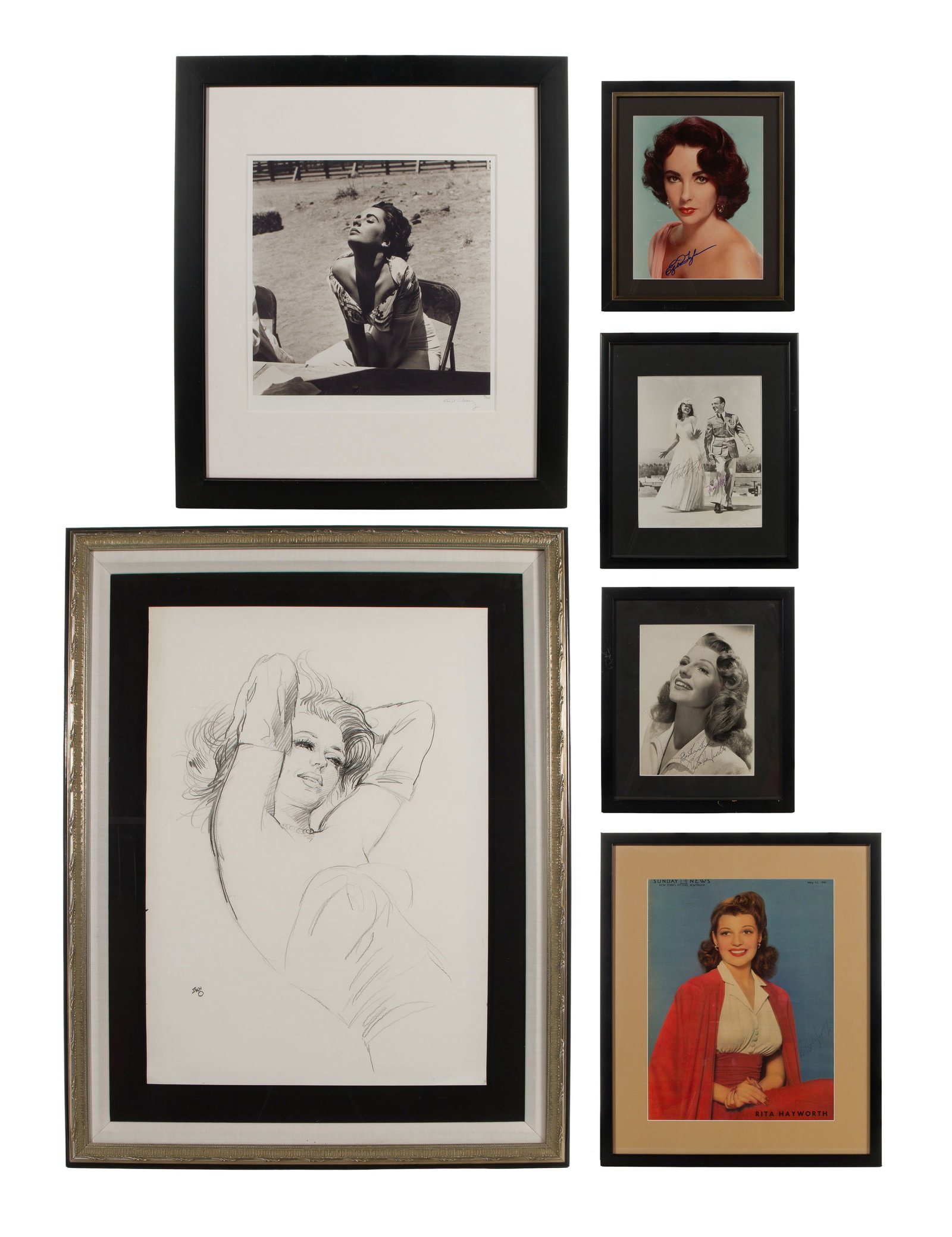 Rita Hayworth and Elizabeth Taylor Memorabilia Collection (1 of 1)