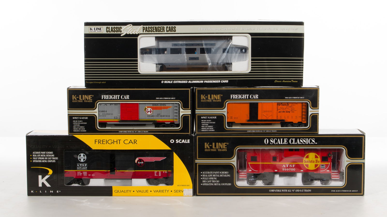 Kline Model Train O Scale Santa Fe Assortment Auction