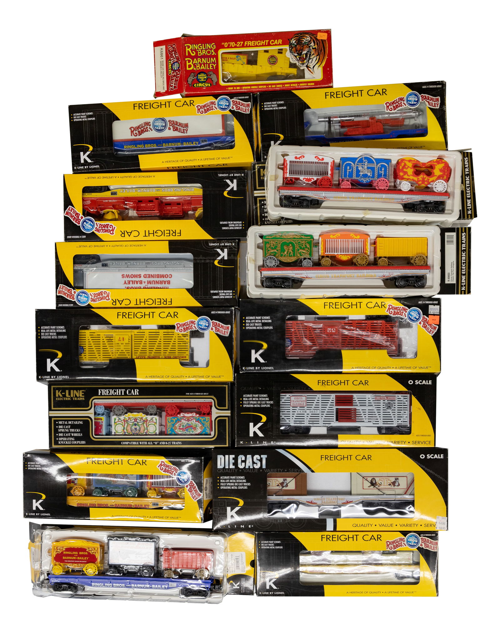 K-Line Model Train O Scale Ringling and Barnum & Bailey Circus Assortment (1 of 2)