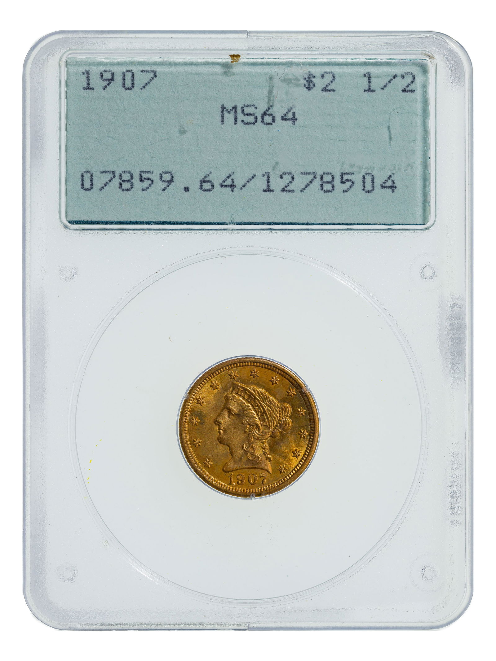 1907 $2 1/2 Gold MS-64 PCGS (1 of 2)
