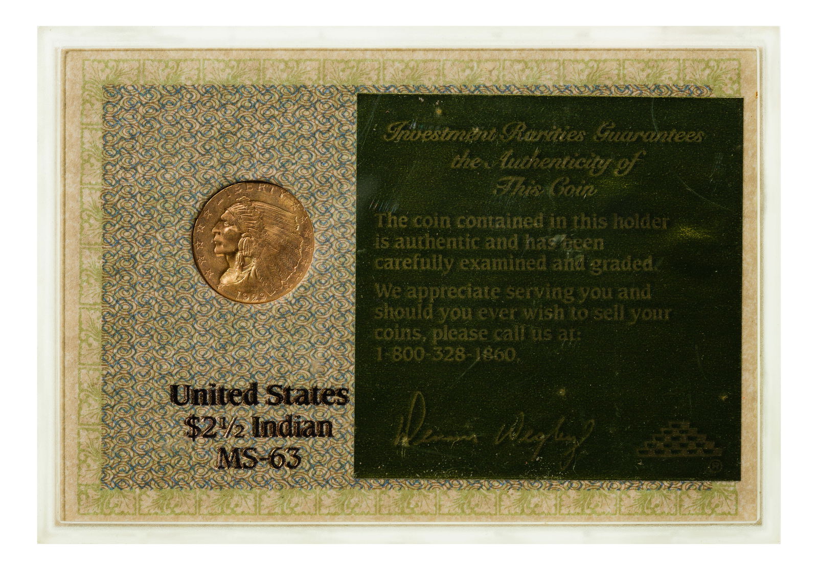 1929 $2 1/2 Gold MS-63 (1 of 2)