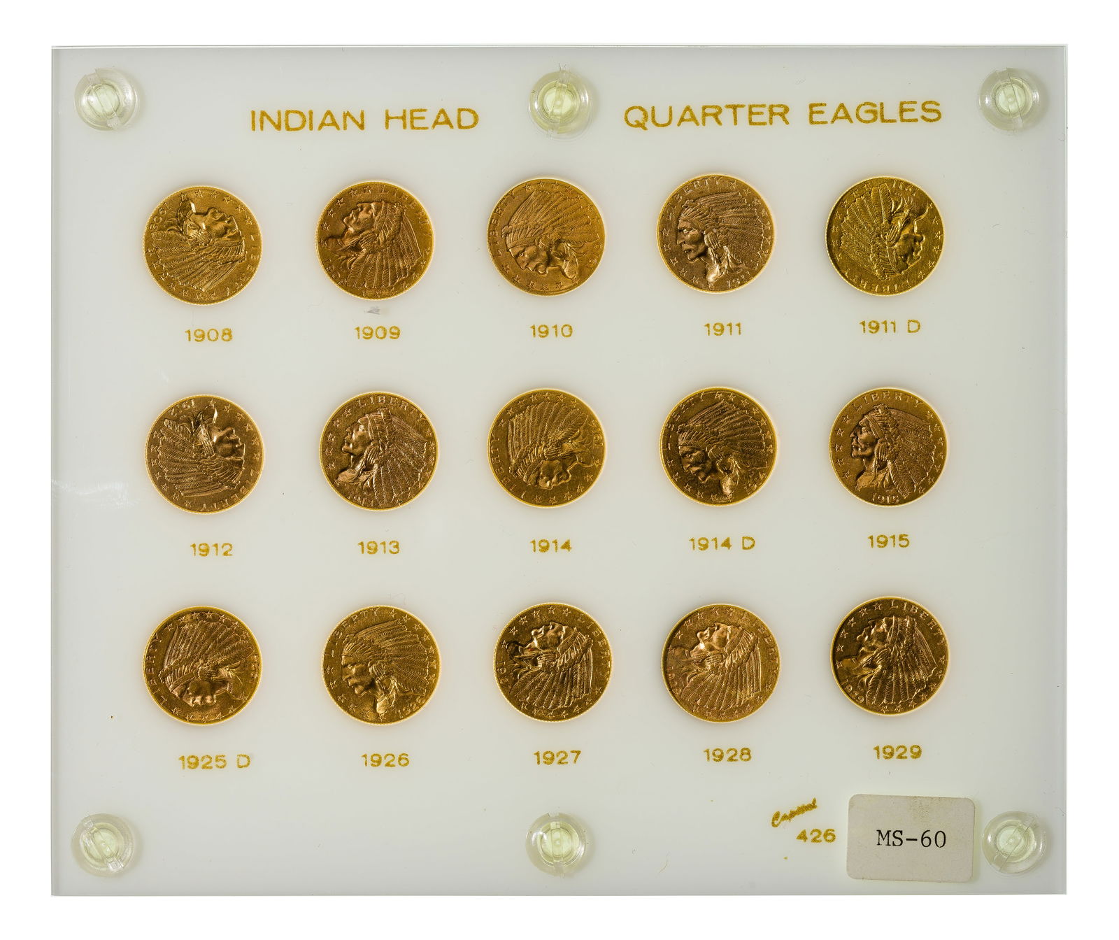 Indian Head $2 1/2 Gold Set (1 of 4)