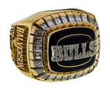 1991-1992 Chicago Bulls World Championship Jostens 14k Yellow Gold Ring