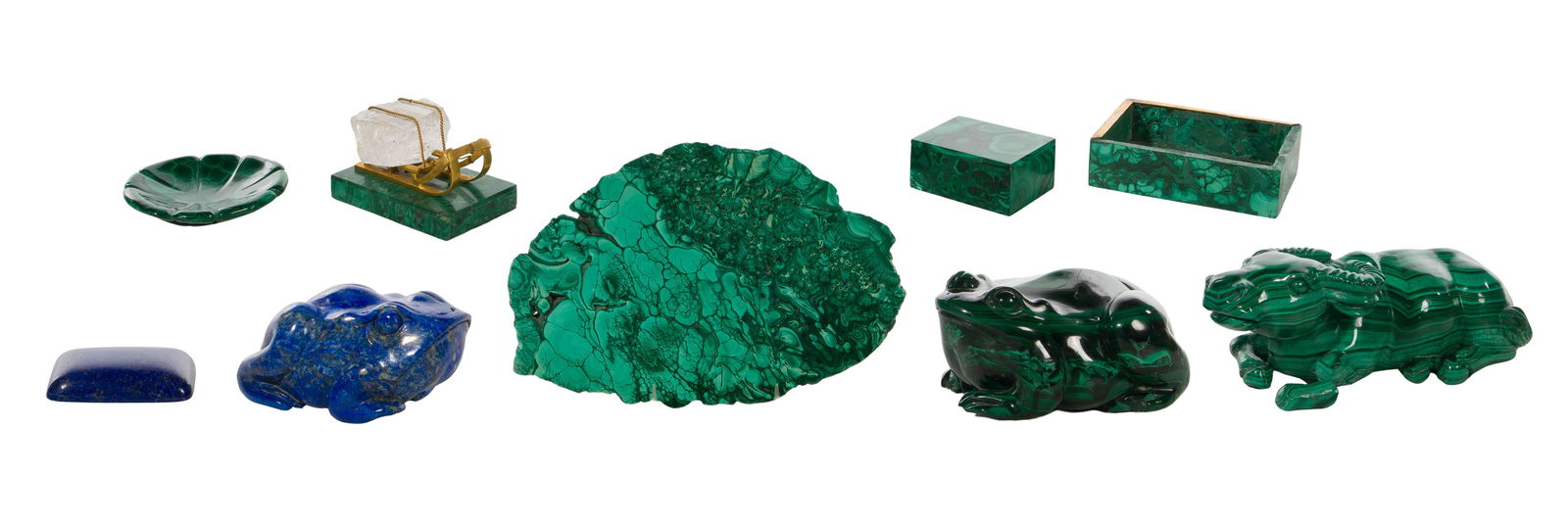 Malachite and Lapis Lazuli Figurine Assortment (1 of 2)