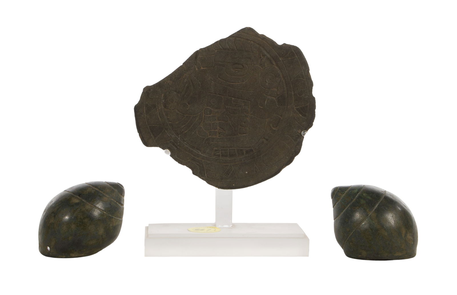 Pre-Columbian Carved Stone Disc (1 of 5)