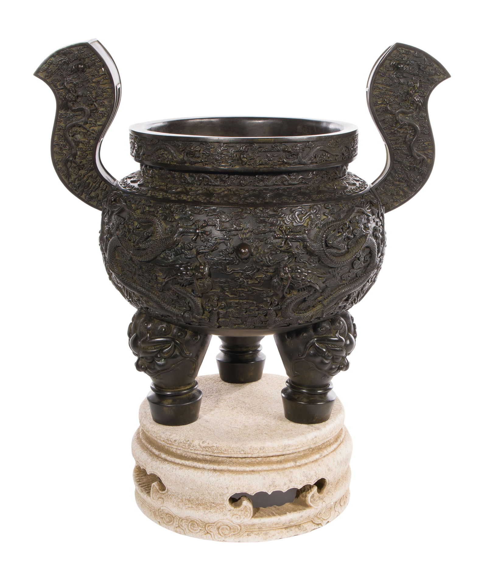 Chinese Ding Style Bronze Censer (1 of 11)