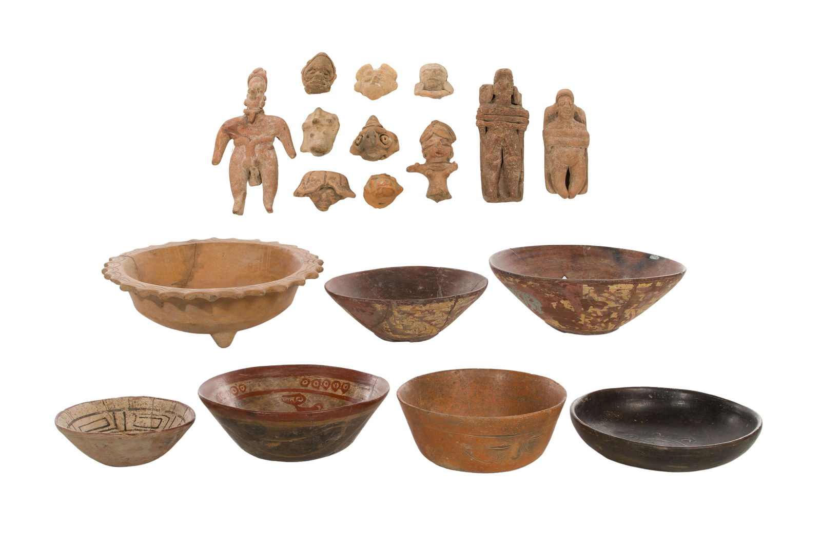 Pre-Columbian Style Pottery Assortment (1 of 1)