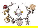 Bvlgari 18k White Gold Allegra Pendant and 18k White Gold Charm Bracelet