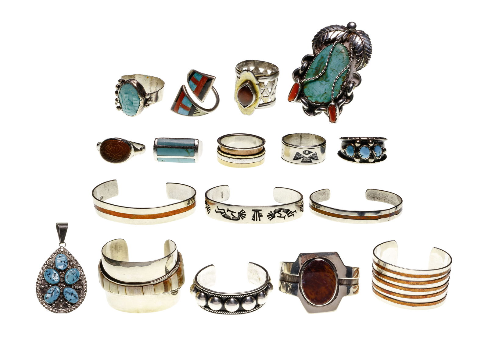 Native American and Sterling Silver Jewelry Assortment (1 of 1)