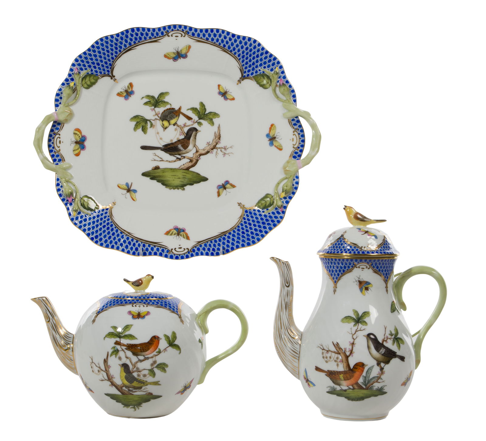 Herend Rothschild Bird Blue Assortment (1 of 2)