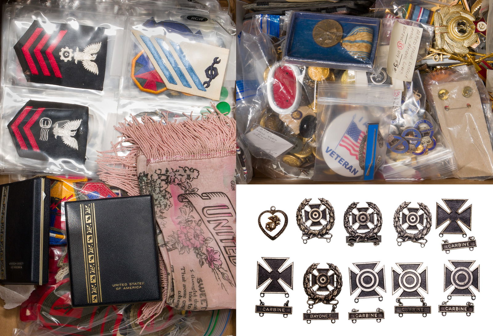 Military Pin and Patch Assortment (1 of 1)