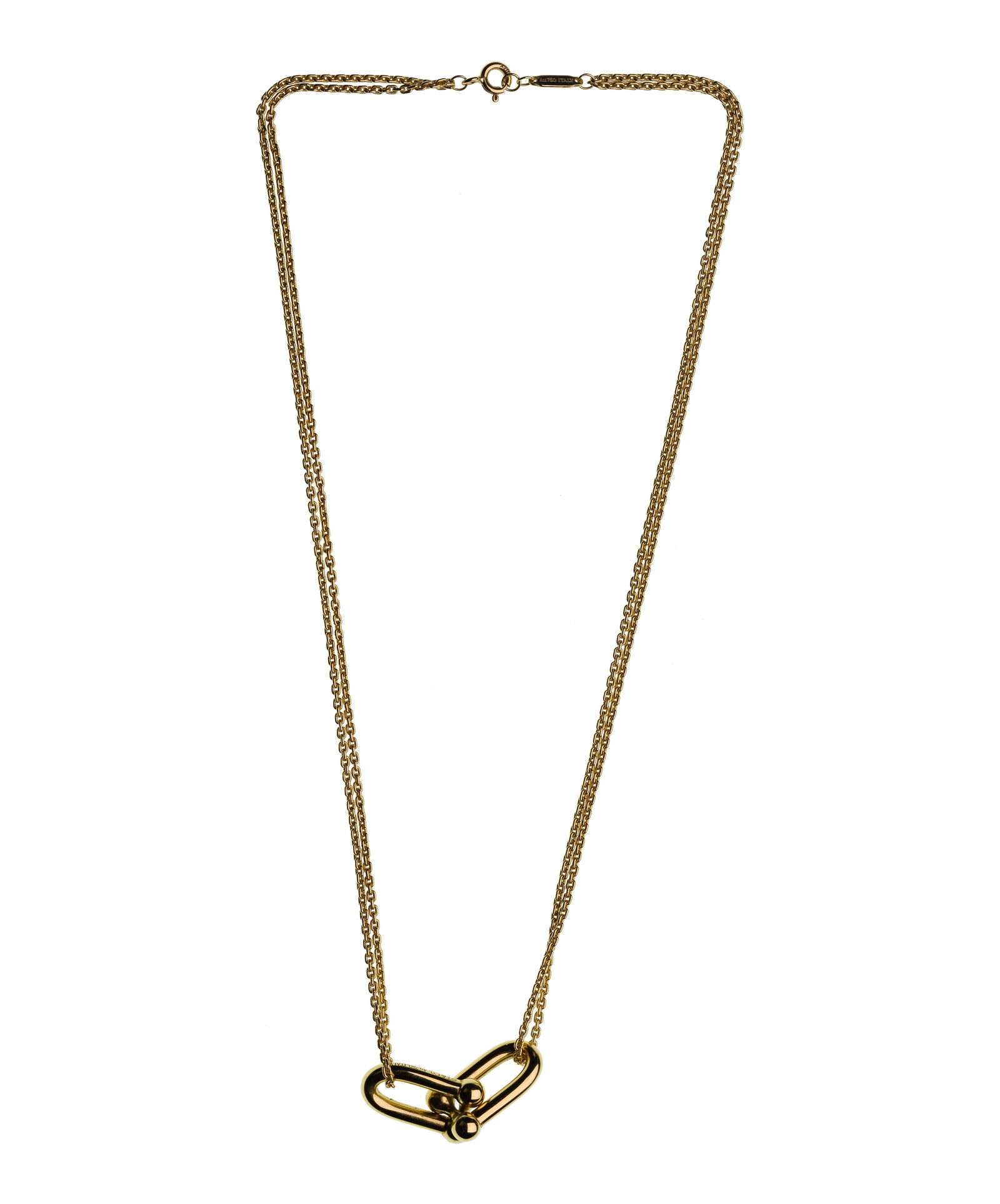 Tiffany & Co 18k Yellow Gold HardWear Double Link Necklace (1 of 2)