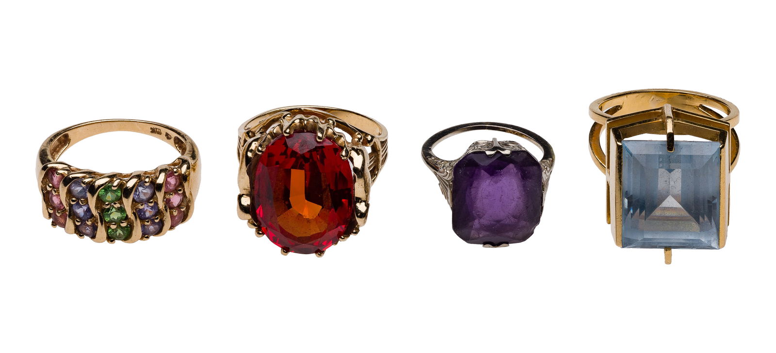 18k and 10k Gold and Gemstone Ring Assortment (1 of 2)
