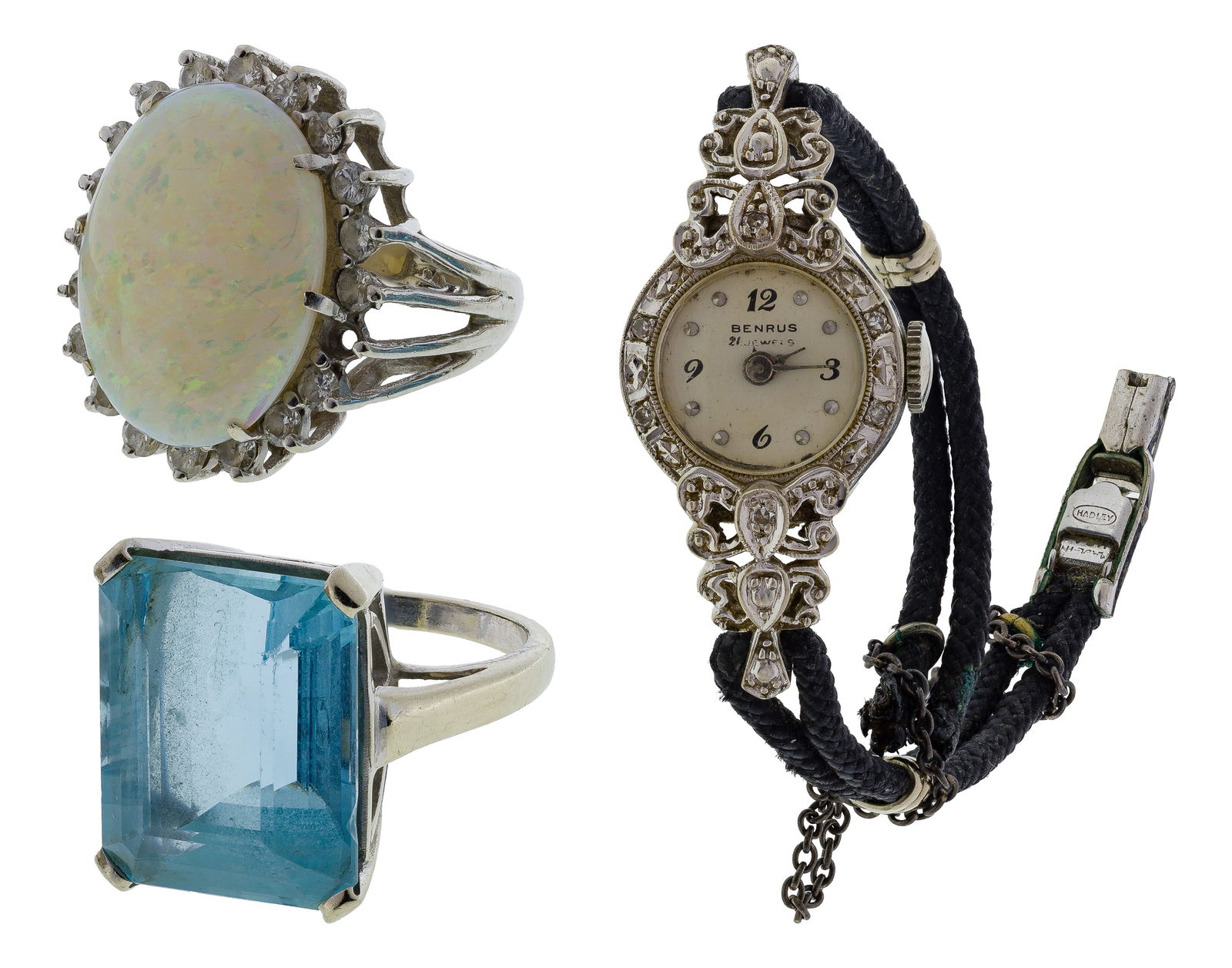 14k White Gold and Gemstone Rings (1 of 1)