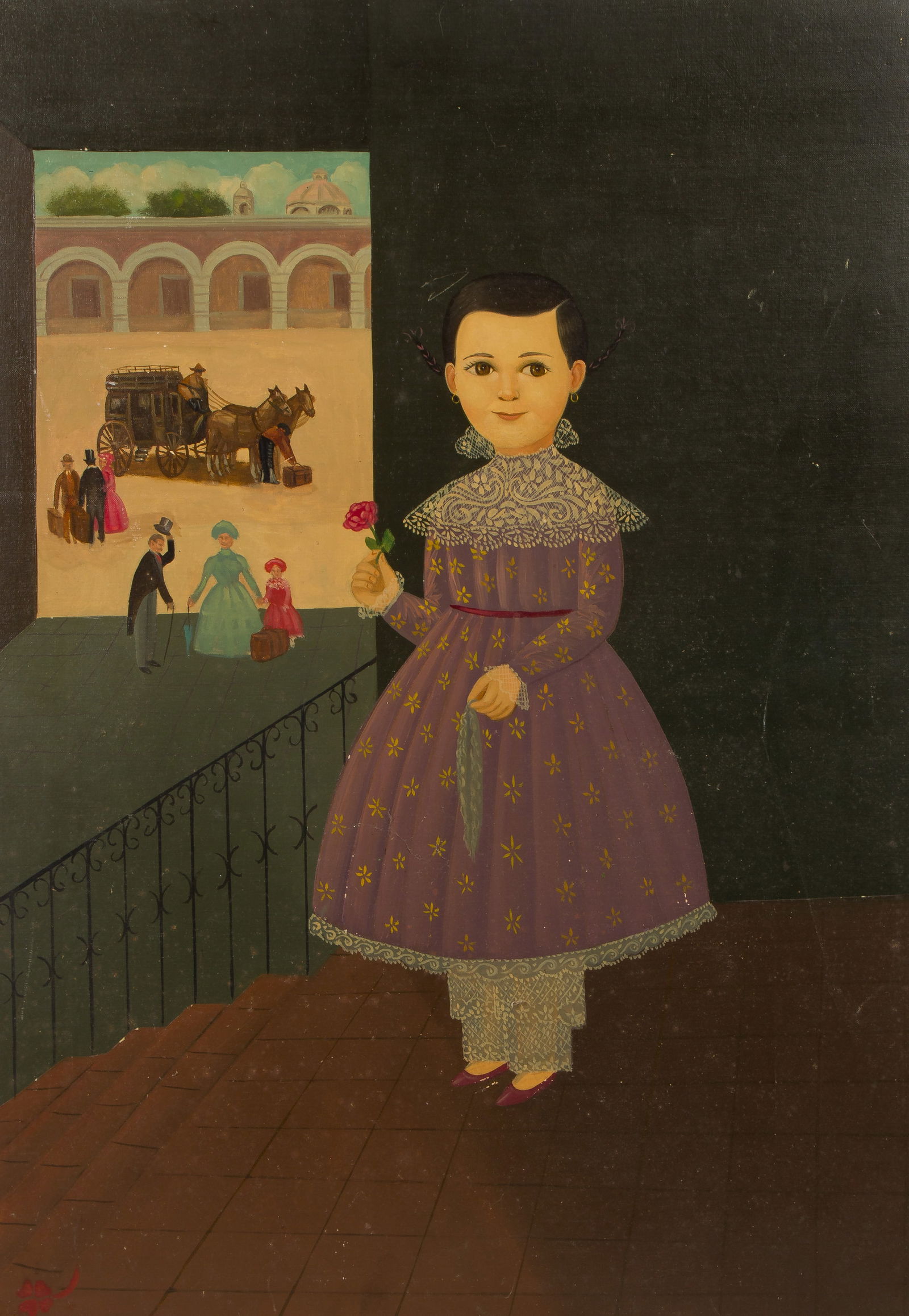 Horacio Renteria Rocha (Mexican, 1912-1972) Oil on Canvas on Board (1 of 4)