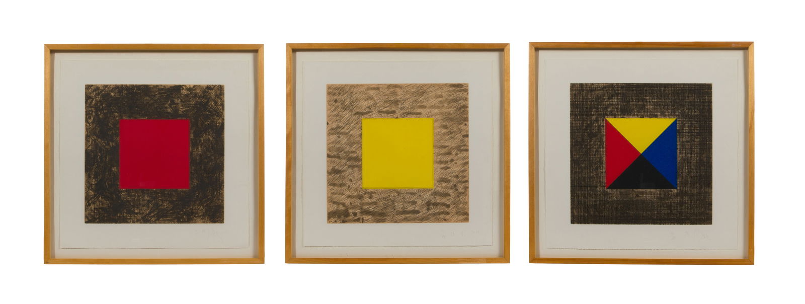 Pat Steir (American, b.1940) 'Drawing Lesson Part II' Drypoint Etching Collection (1 of 5)