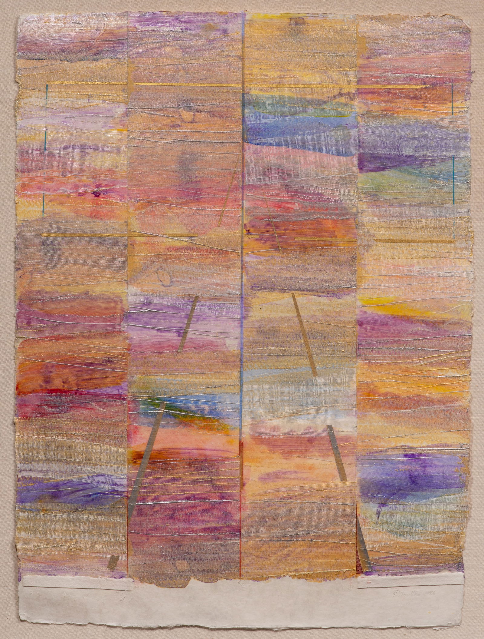 Philip Mullen (American, b.1942) Mixed Media on Paper (1 of 3)