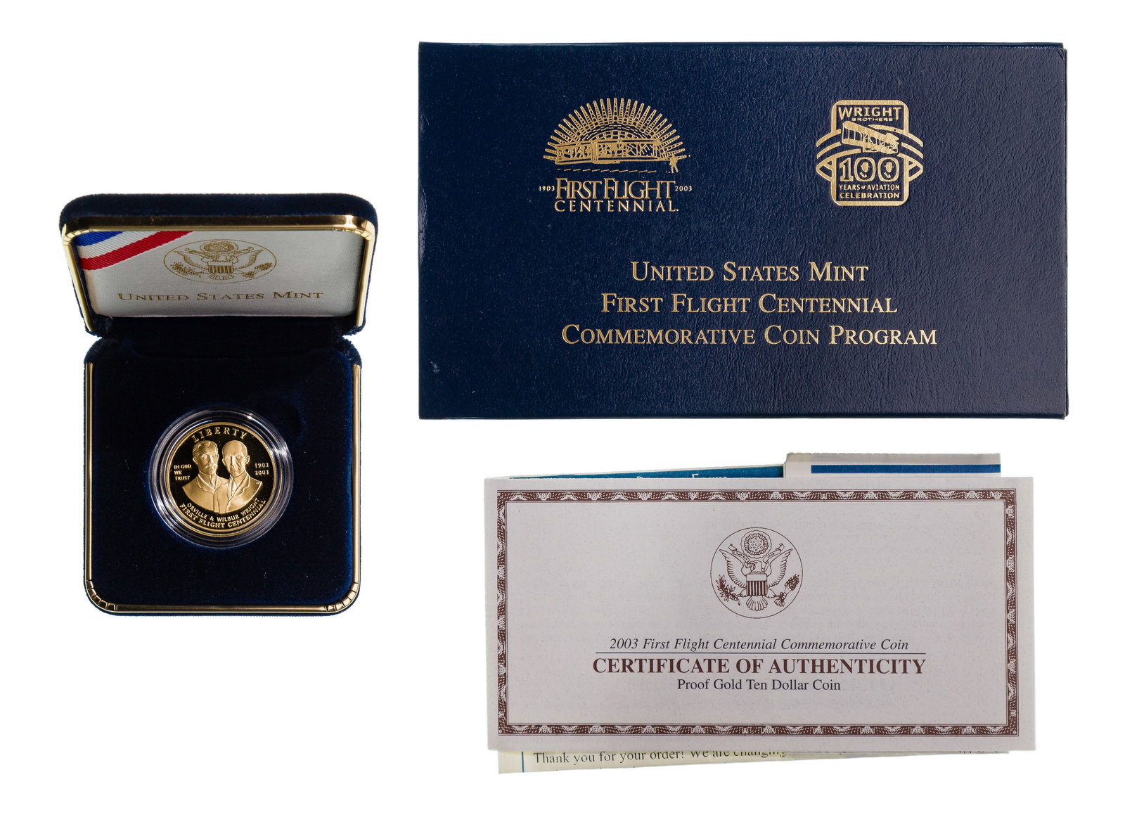 US Mint First Flight Centennial Commemorative Coin (1 of 3)