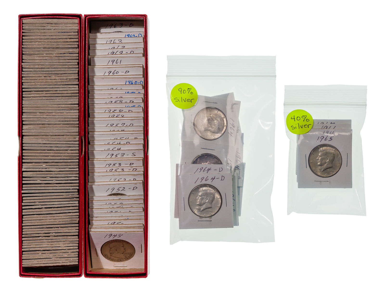 Walking Liberty, Franklin and Kennedy 50c Assortment (1 of 1)