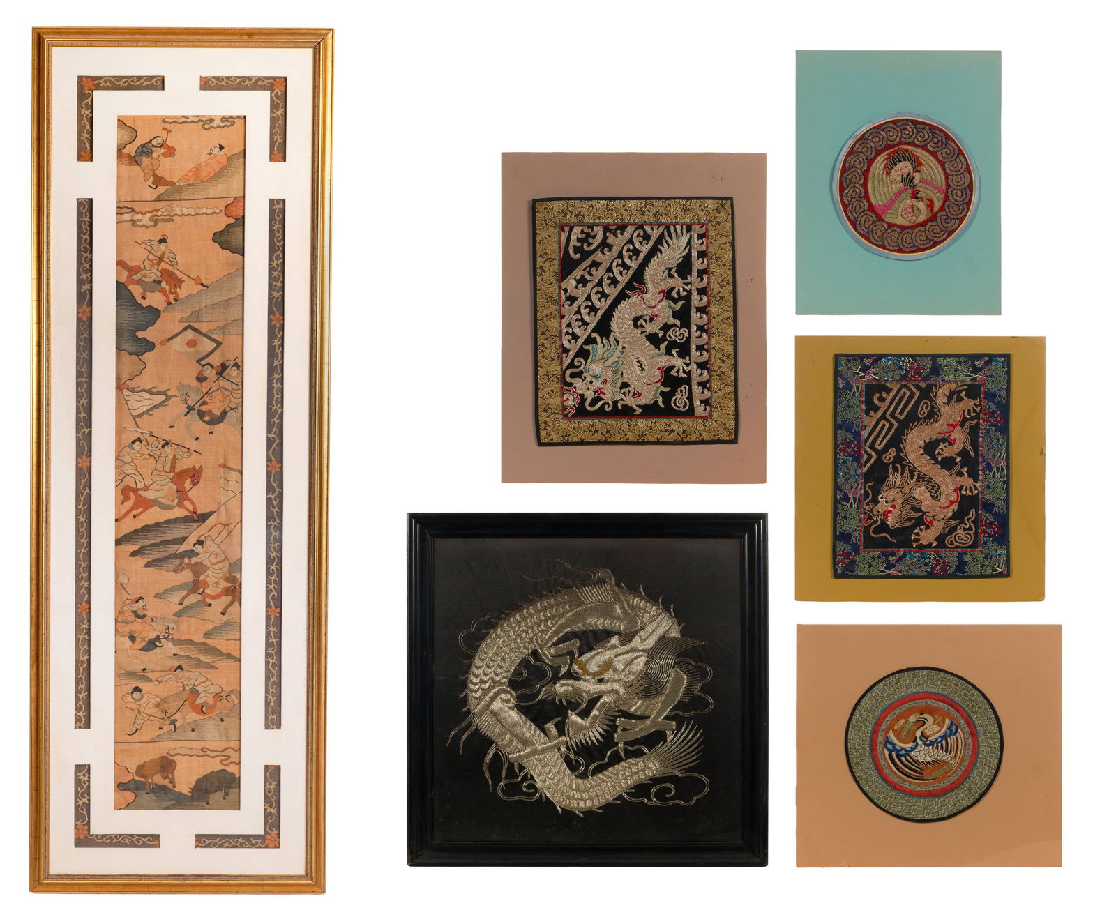 Chinese Figural Silk Kesi Tapestry and Embroidery Assortment (1 of 6)