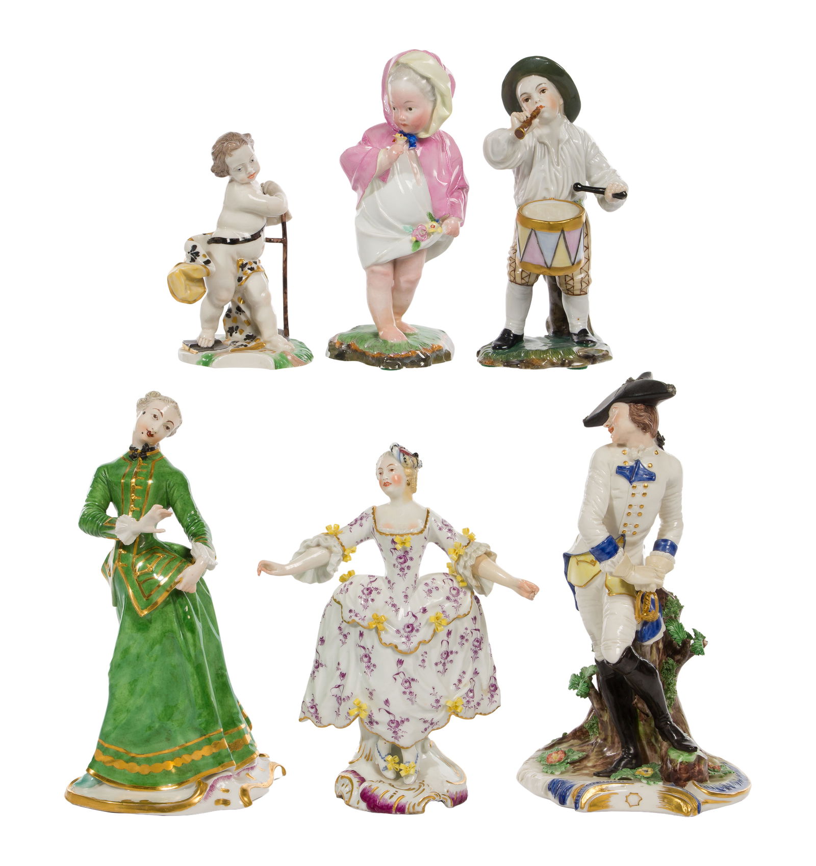 Hochst and Royal Nymphenburg Porcelain Figurine Assortment (1 of 5)