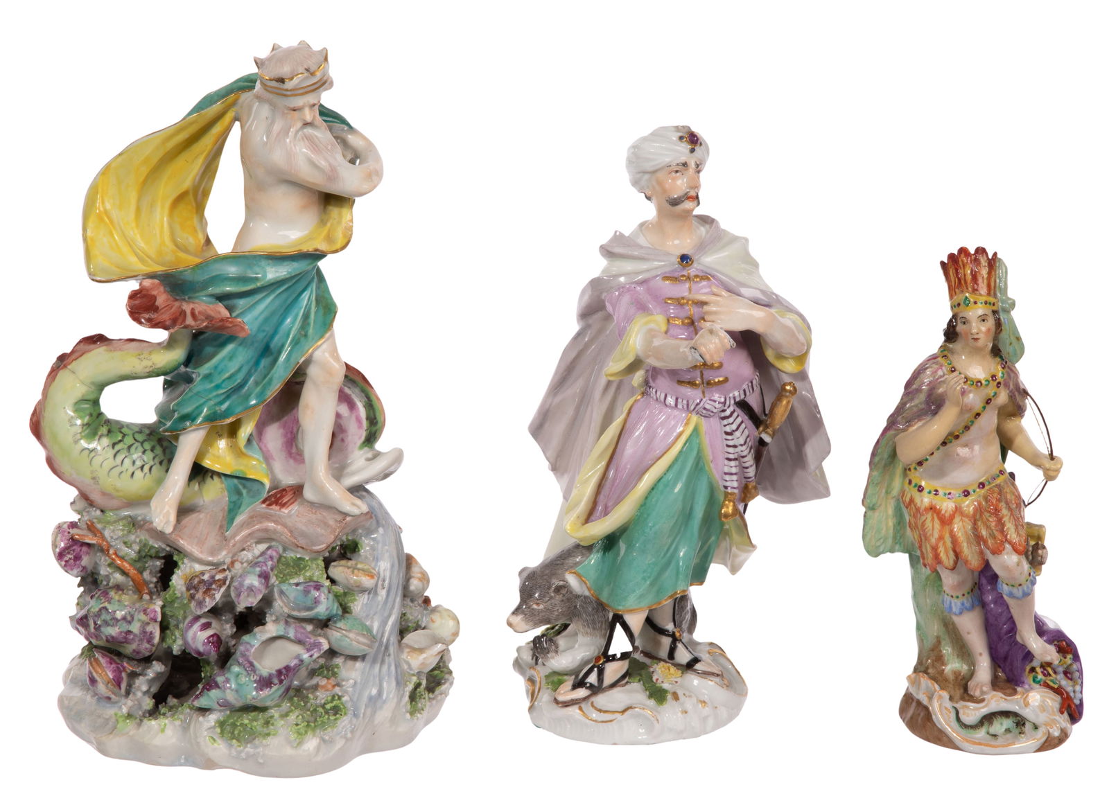 Meissen and Derby Porcelain Figurine Assortment (1 of 14)