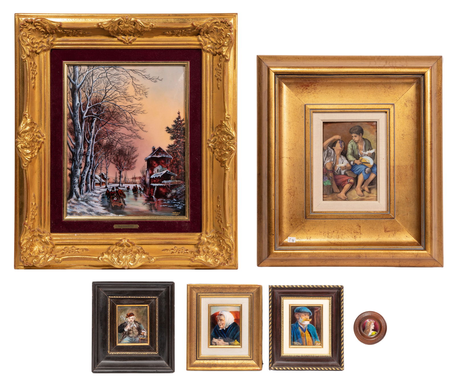 Limoges and Enamel Plaque Assortment (1 of 7)