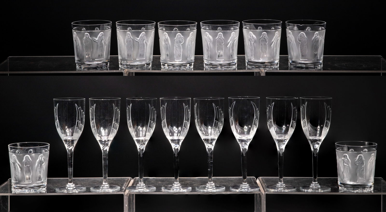 Lalique Crystal Glassware Assortment (1 of 10)