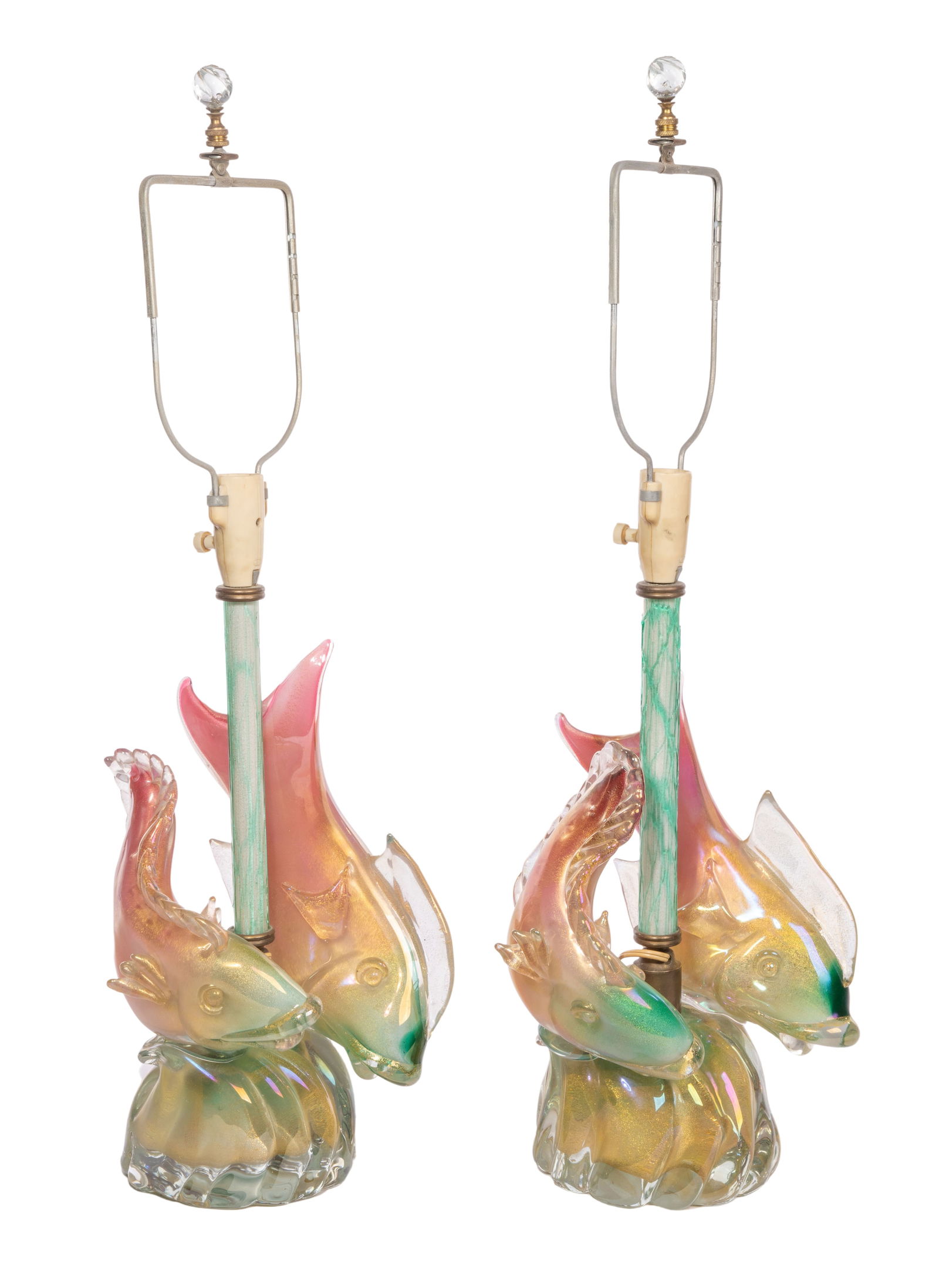 Murano Fish Table Lamps (1 of 7)