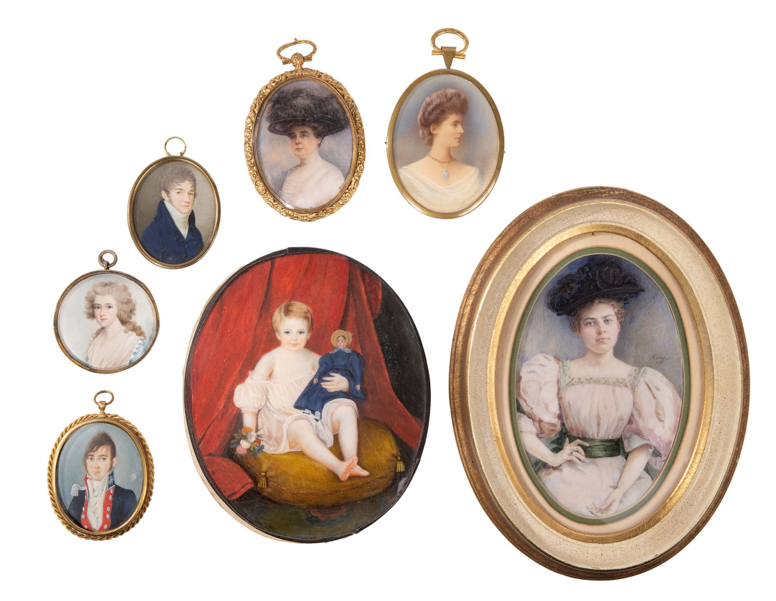 Portrait Miniature Painting Assortment (1 of 4)