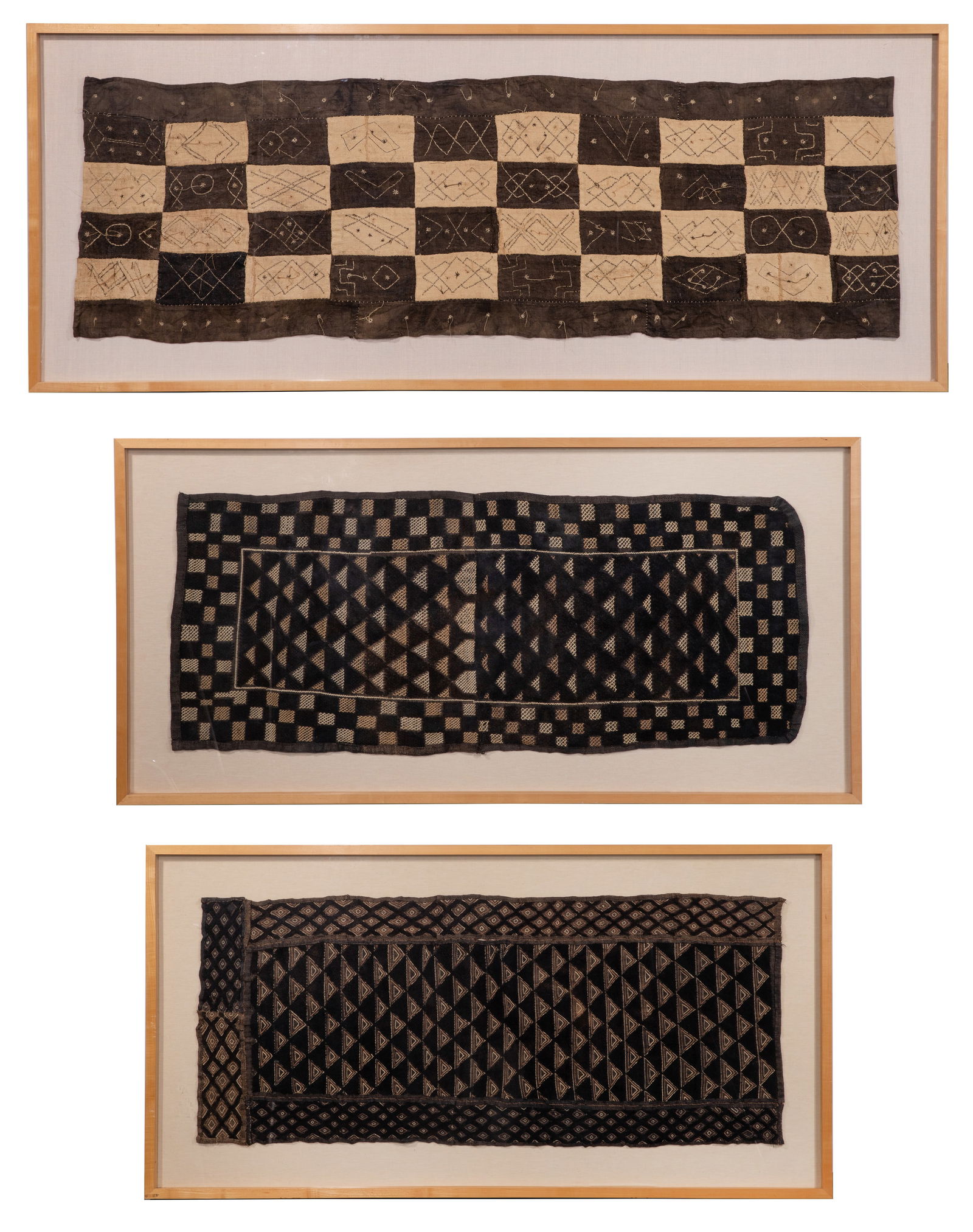 African Congo Kuba Tribe Textile Assortment (1 of 4)